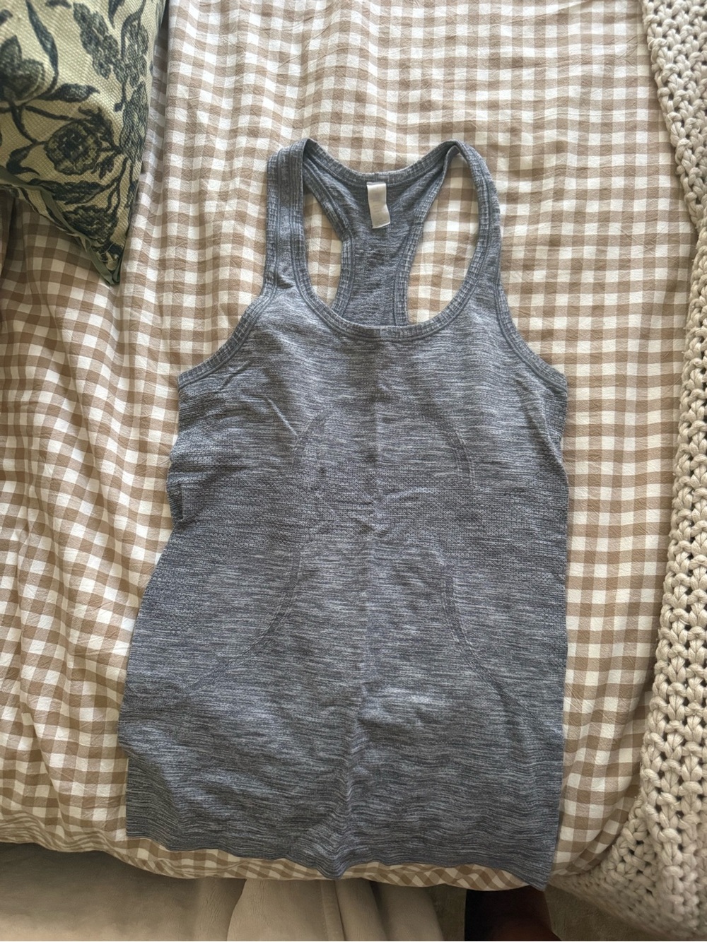 lululemon athletica Heather Gray Racerback Tank
